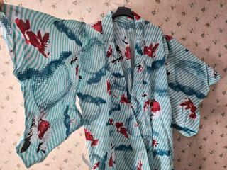 Yukata auténtico traído de Japón, 100% algodón