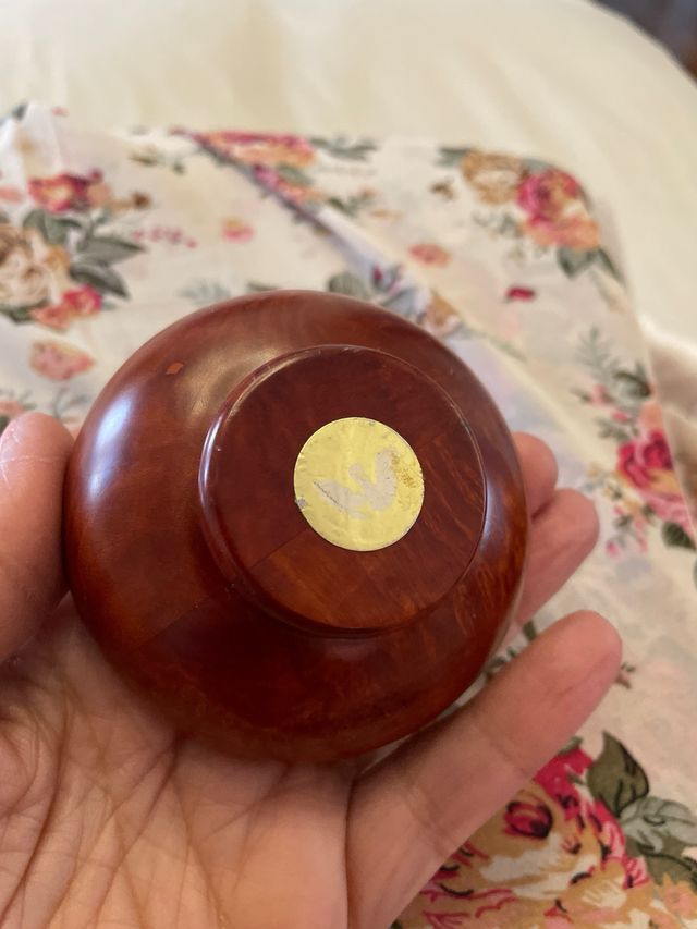 2 scatola picolla in legno ciligio argento