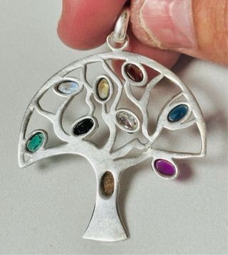 Colgante Arbol de la Vida con cadena plata ley 925