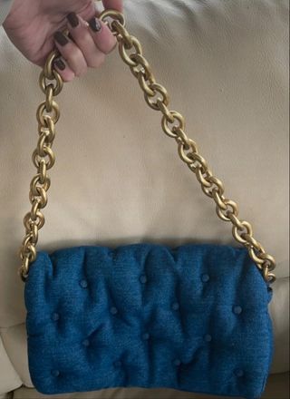 BOLSO ACOLCHADO DENIM ZARA