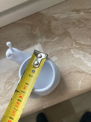 Vasetto decorativo Lumaca bianca Stampa 3D