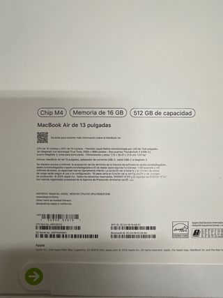 Caja Vacia  MacBook Air