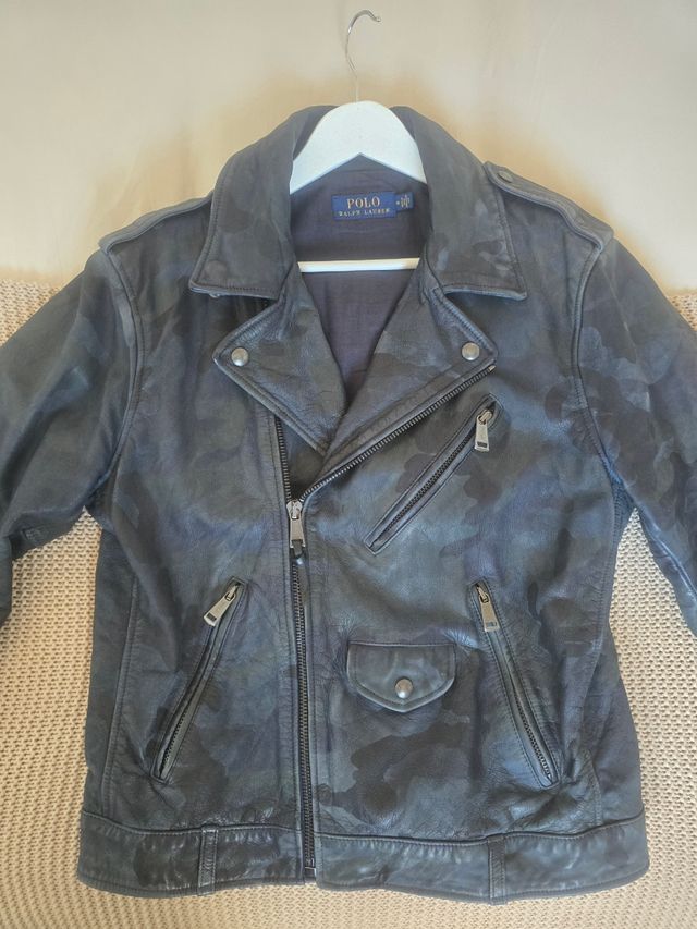 CAZADORA CUERO BIKER RALPH LAUREN