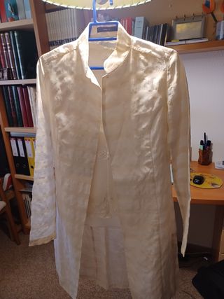 Casaca o abrigo largo lino