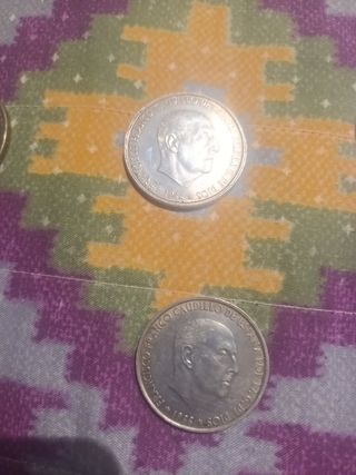 Monedas de plata, de100 pesetas 1966