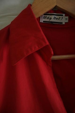 Vintage Red Blouse 
