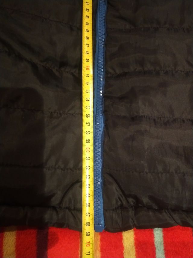 Chaleco reversible, capucha, talla L 