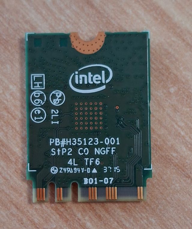 TARJETA PORTÁTIL WIFI + BLUETOOTH INTEL 7265NGW