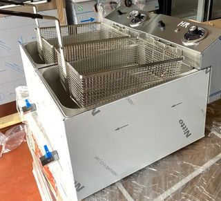 FREIDORA ELÉCTRICA INDUSTRIAL HR 10+10 lts