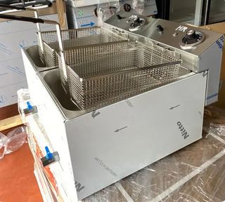 FREIDORA ELÉCTRICA INDUSTRIAL HR 10+10 lts