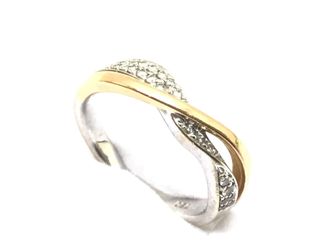 anillo oro 18k con piedra con circonita