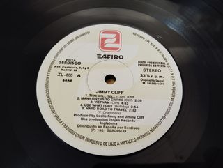 JIMMY CLIFF - JIMMY CLIFF , 1981 PROMOCIONAL