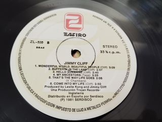 JIMMY CLIFF - JIMMY CLIFF , 1981 PROMOCIONAL