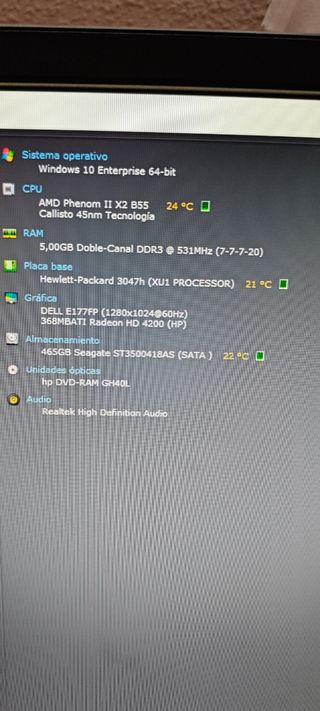 CPU AMD Phenom II x 2 B55.