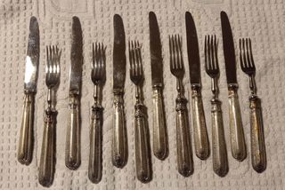 Posate frutta in argento