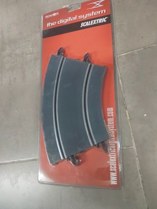 Scalextric curva pista gris moderna