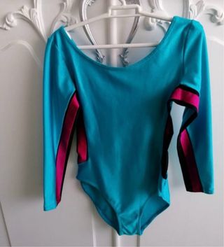 Maillot gimnasia ritmica retro niña