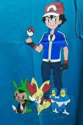 1 Maglietta original Tshirt Pokemon Ash team Kolos