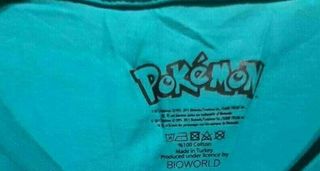 1 Maglietta original Tshirt Pokemon Ash team Kolos