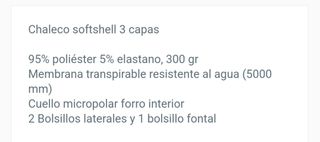  chaleco  verde oliva shof Shell tipo gore tex