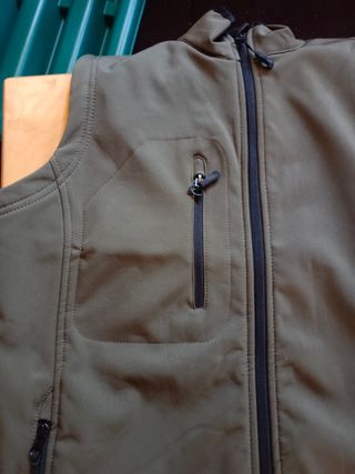  chaleco  verde oliva shof Shell tipo gore tex