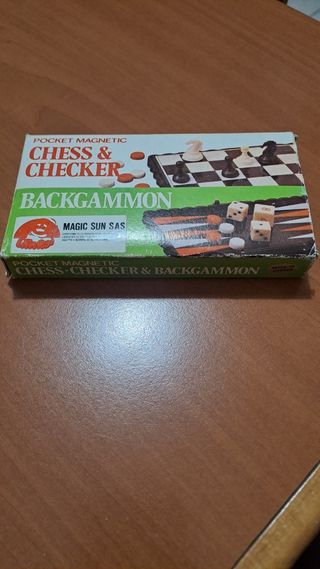 Mini gioco scacchi, Dama, backgammon.