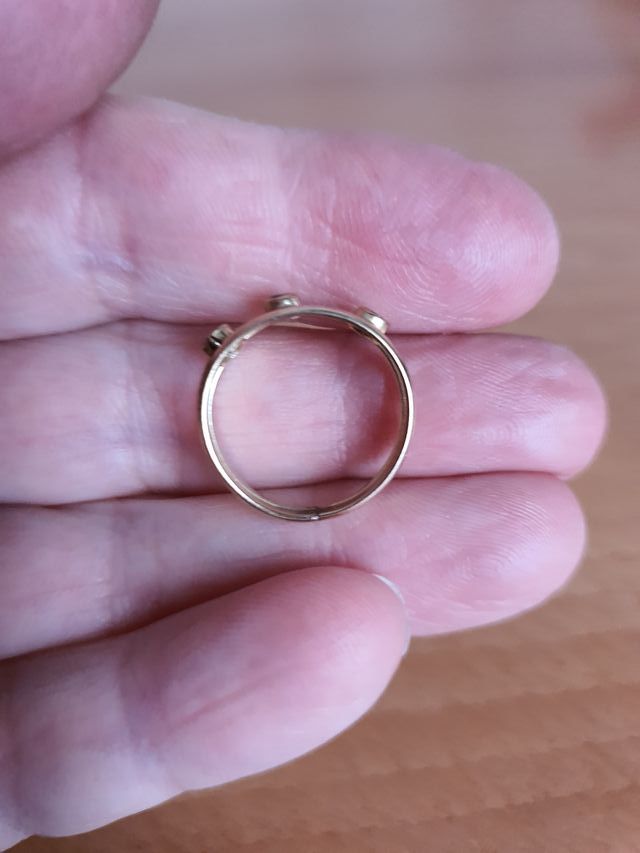 Anillo Goldfilled con piedras