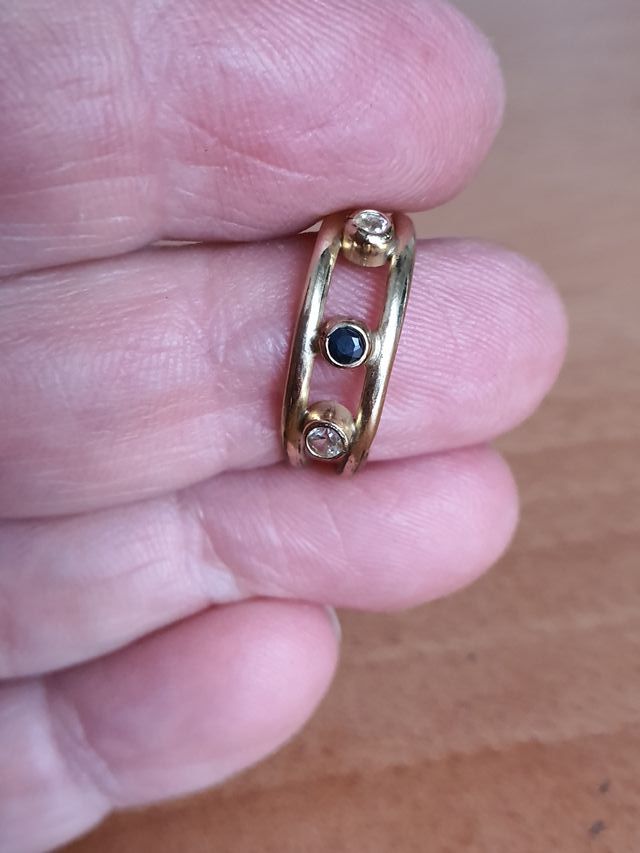 Anillo Goldfilled con piedras