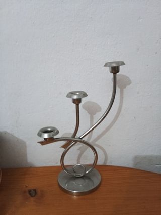 Candelabros de acero inoxidable de los 6