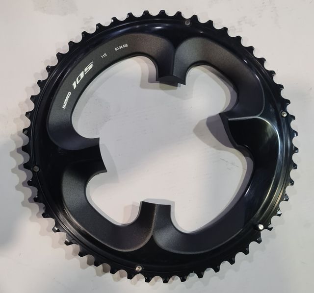 Piastra Shimano 105 a 50 denti per 2x11