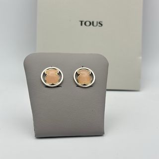 Pendientes de plata 925 TOUS cuarzo rosa