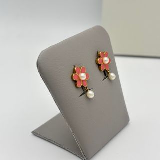 Pendientes de plata 925 TOUS flor con perlas