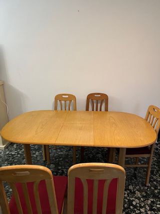 Mesa y sillas de salon/comedor