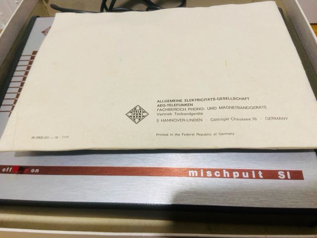 Telefunken pupitre de mezcla