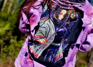 Chaqueta vaquera anime demon slayer