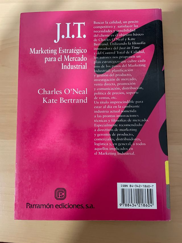 Jit marketing estrategico para el Mercado ind