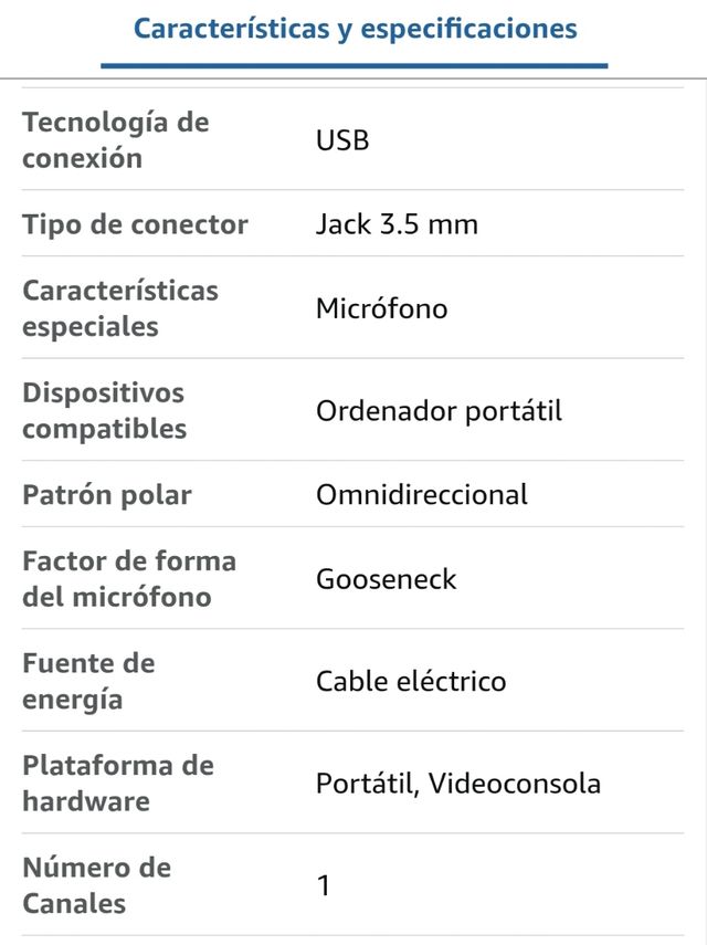 Micrófono USB