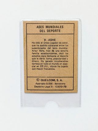 ASHE 9 ASES MUNDIALES DEL DEPORTE QUELCOM