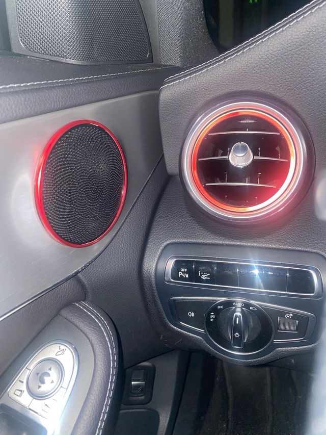 embellecedores rojos para mercedes clase C