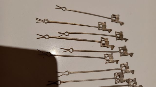 Forchette da spiedo antiche in argento