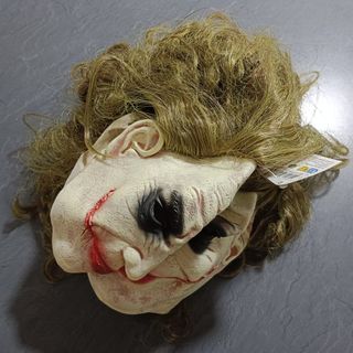 Jóker Máscara Látex con Peluca verde Talla única
