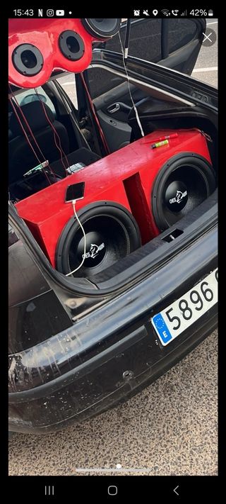 Caja subwoofer 15 pulgadas 