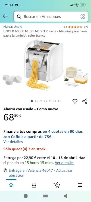 Máquina para hacer pasta