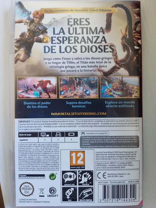 Immortals Fenyx Rising Nintendo Switch