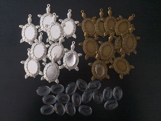 9 colgantes girasoles para montar