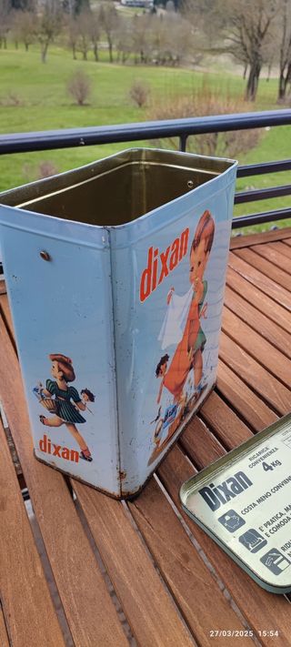 Barattolo in latta vintage