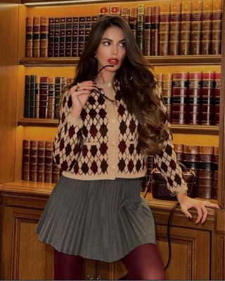 Falda pantalón tablas