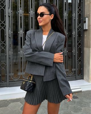 Falda pantalón tablas