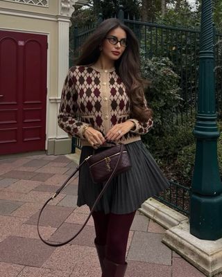 Falda pantalón tablas