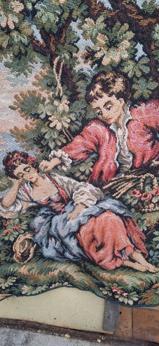 PEZZO DI STOFFA DECORATO MOLTO BELLO